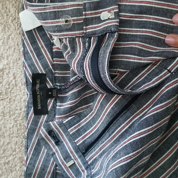 Banana Republic wide leg summer trousers NWOT size 8 - Picture 6 of 8